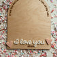 Valentine's Baby Footprint Sign